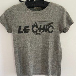 "Le Chic" Grey Tee by Junk Food Los Angles, Size Small